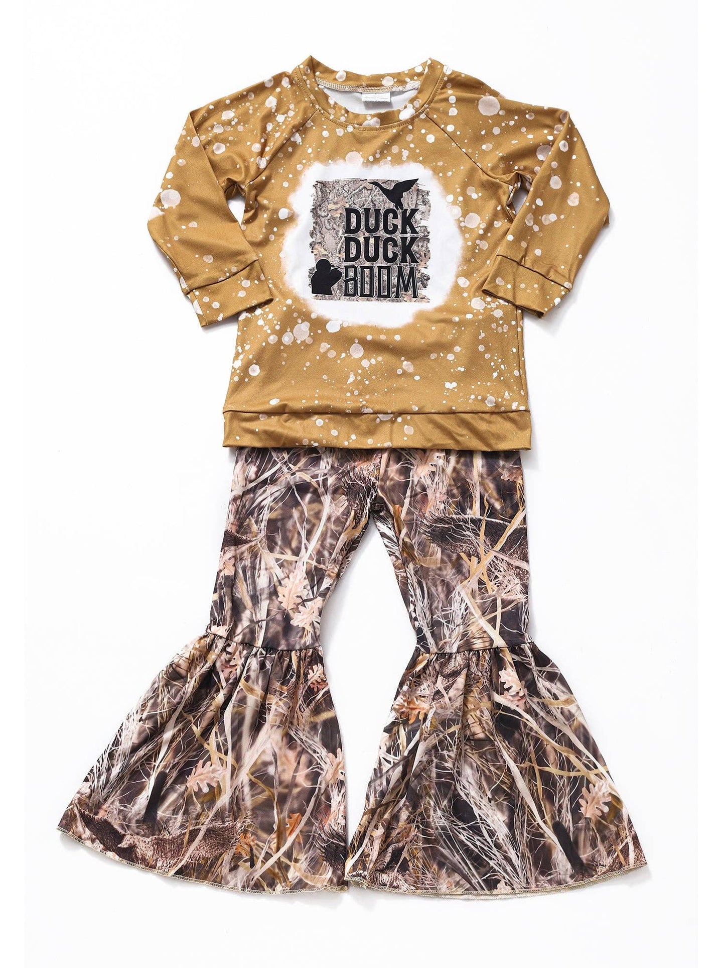 Girls Duck Duck Bell Bottom Sets - Vintage Cottonwood