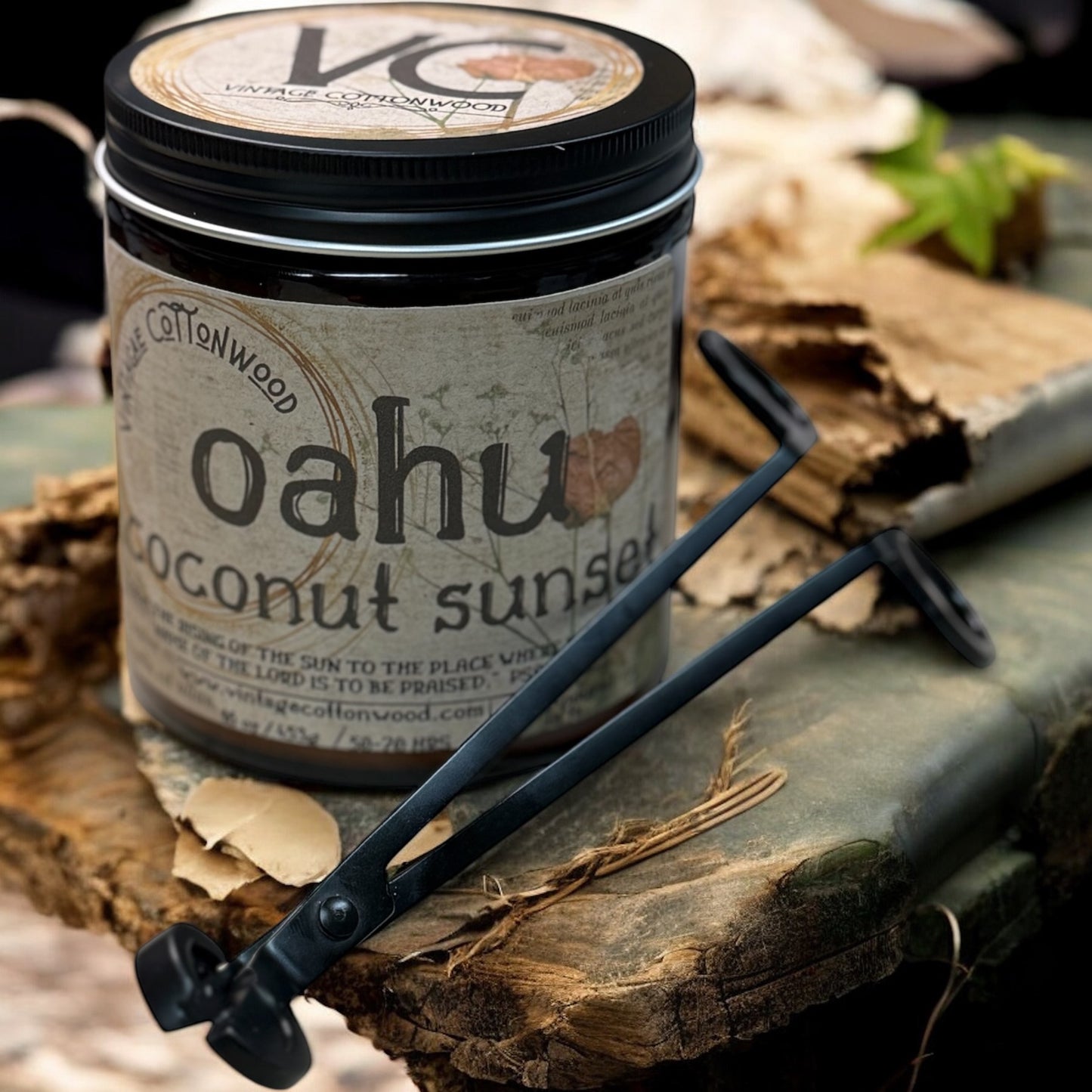Oahu Coconut Sunset - Vintage Cottonwood