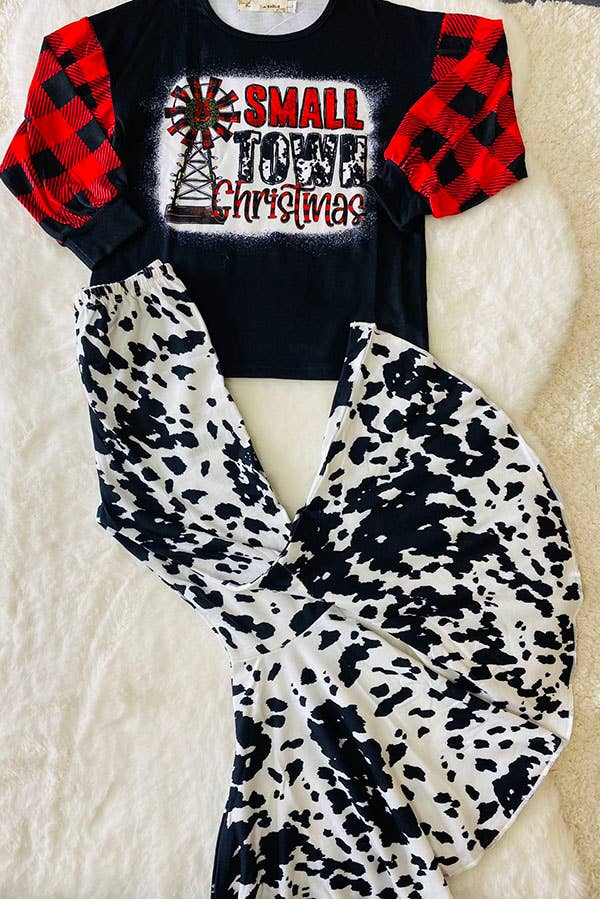 Small Town Christmas Flare Set – Girls 2-Piece - Vintage Cottonwood
