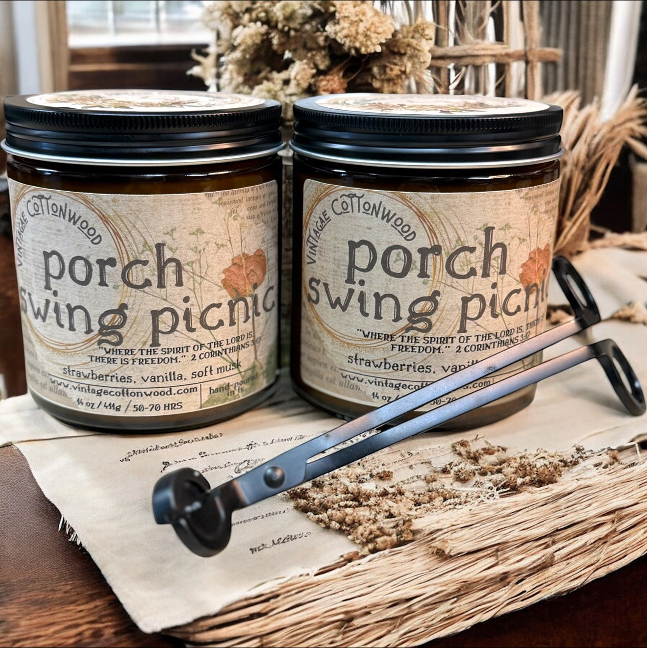 Porch Swing Picnic - Vintage Cottonwood