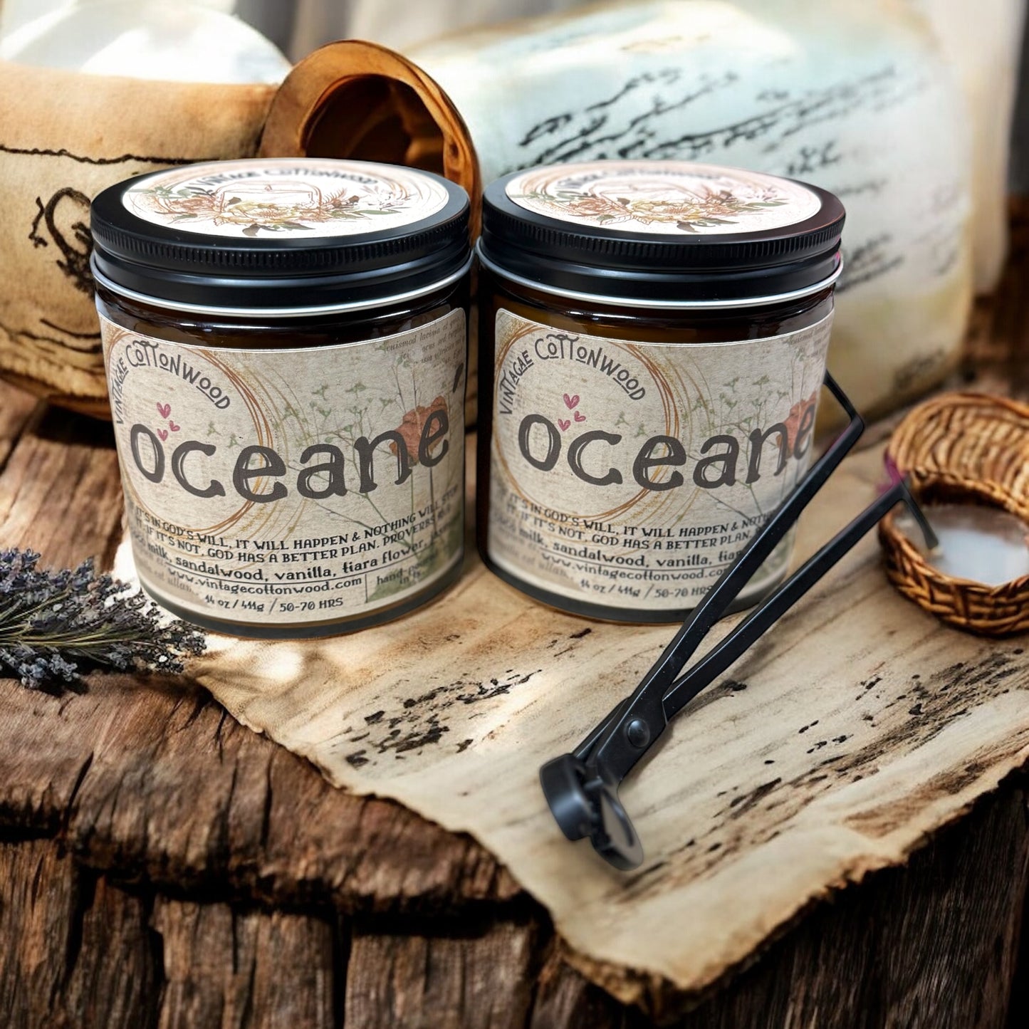 Océané Candle - Vintage Cottonwood