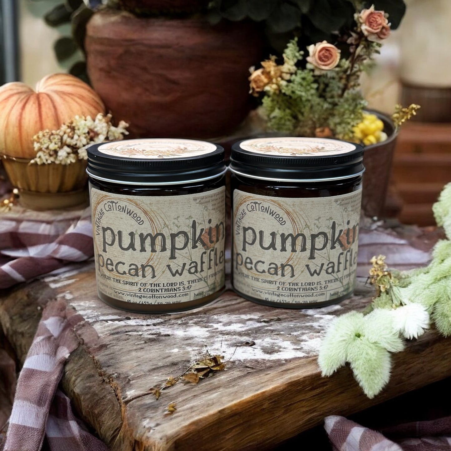 Fall Candles - Vintage Cottonwood