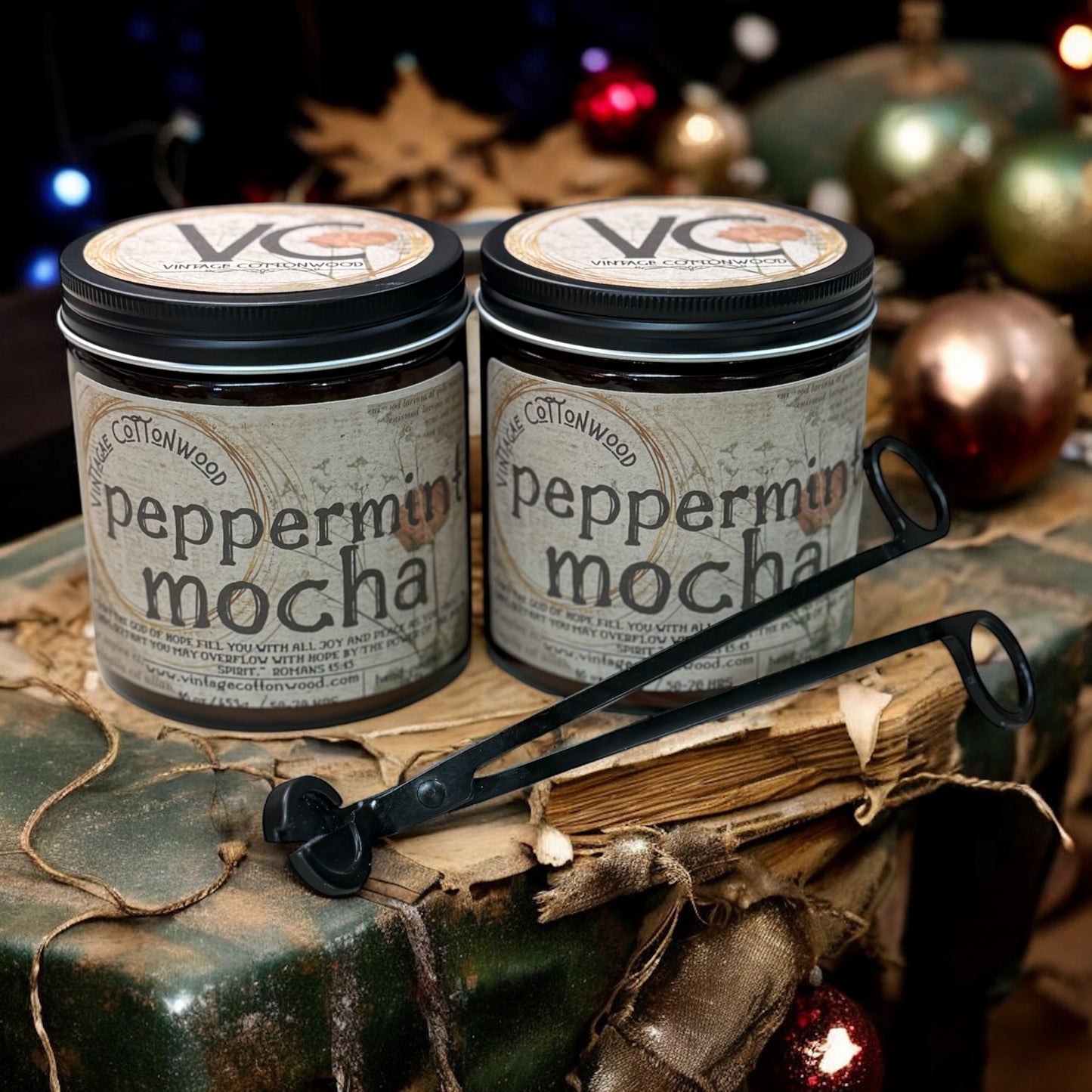 Christmas Candles - Vintage Cottonwood