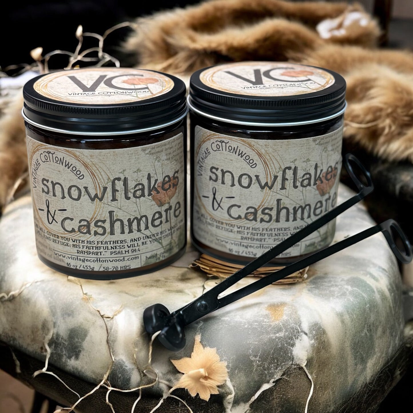 Christmas Candles - Vintage Cottonwood
