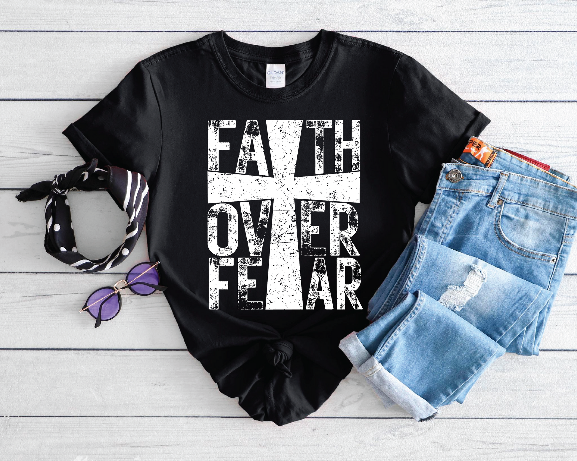 Faith Over Fear - Vintage Cottonwood