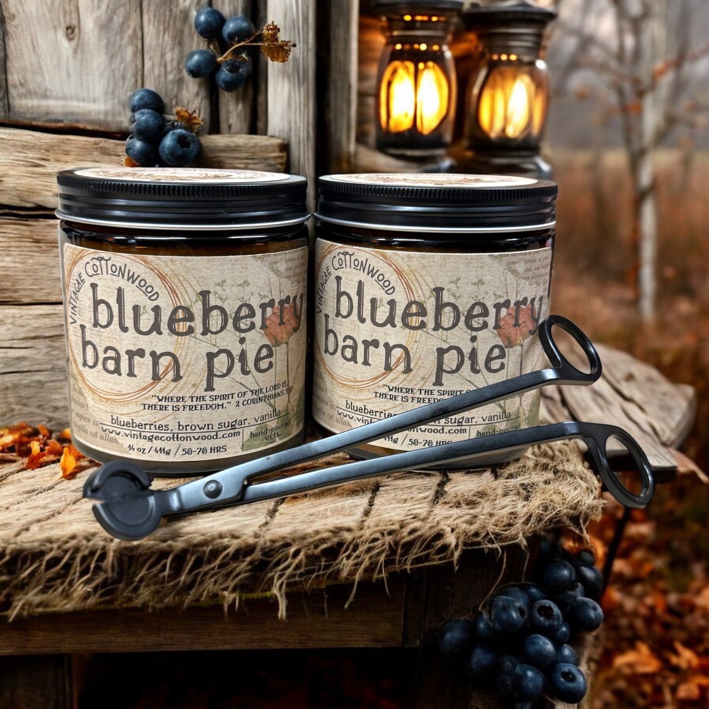 Blueberry Barn Pie - Vintage Cottonwood