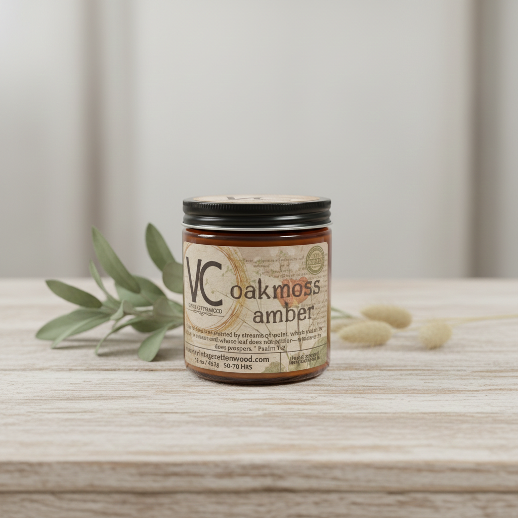Oakmoss Amber Candle