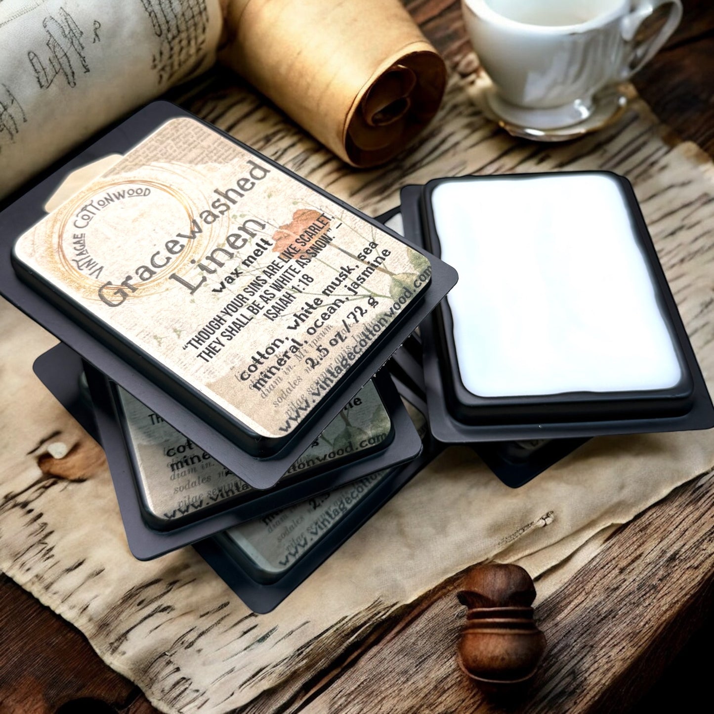 Gracewashed Linen Wax Melt - Vintage Cottonwood