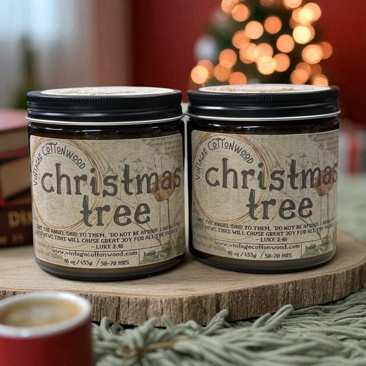 Christmas Tree Candle - Vintage Cottonwood