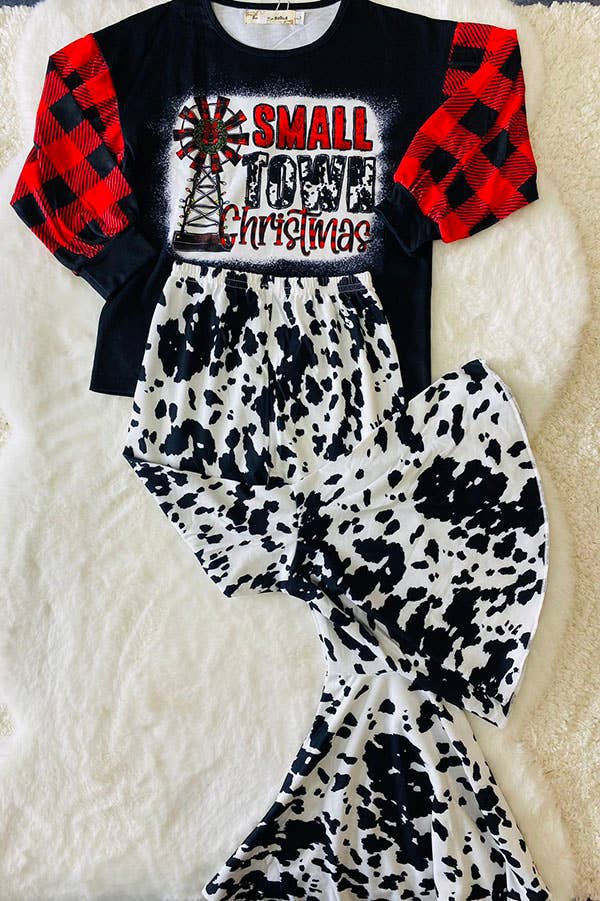 Small Town Christmas Flare Set – Girls 2-Piece - Vintage Cottonwood