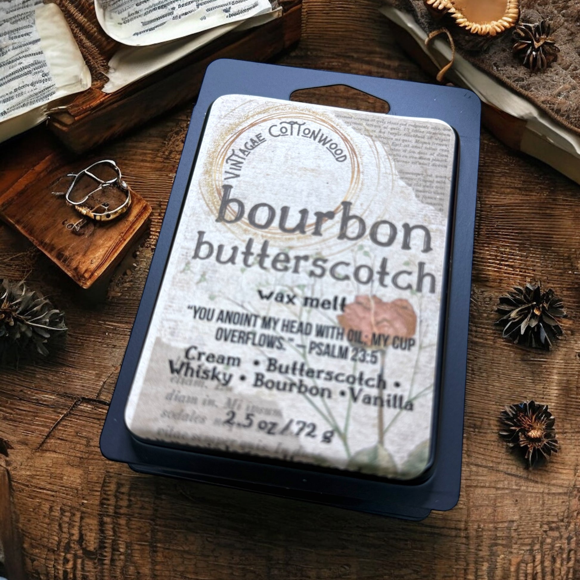 Bourbon Butterscotch Wax Melt - Vintage Cottonwood