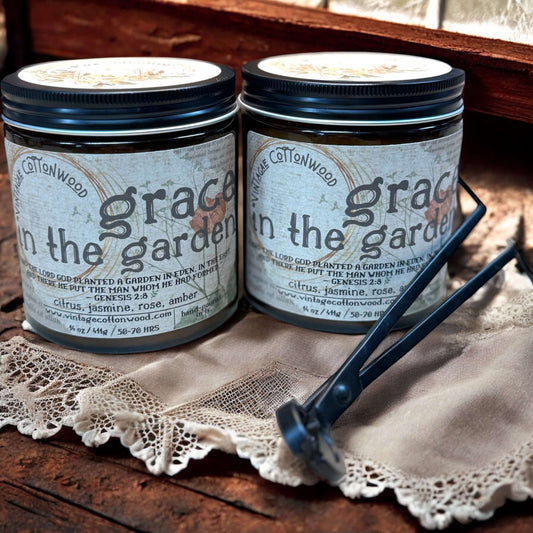 Grace in the Garden - Vintage Cottonwood