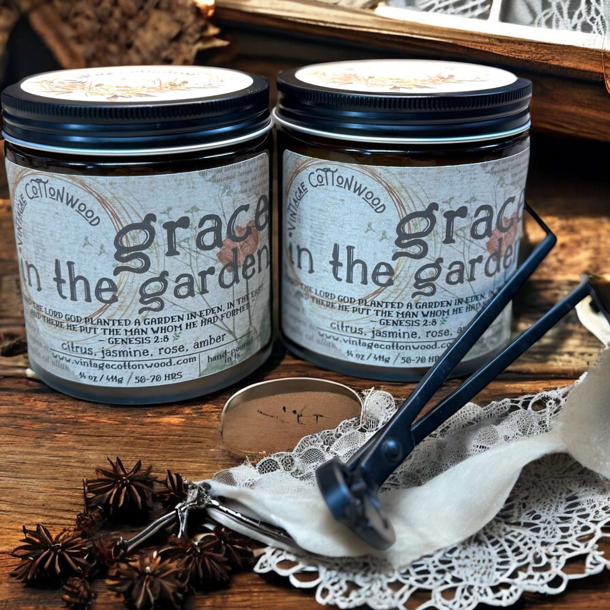 Grace in the Garden - Vintage Cottonwood