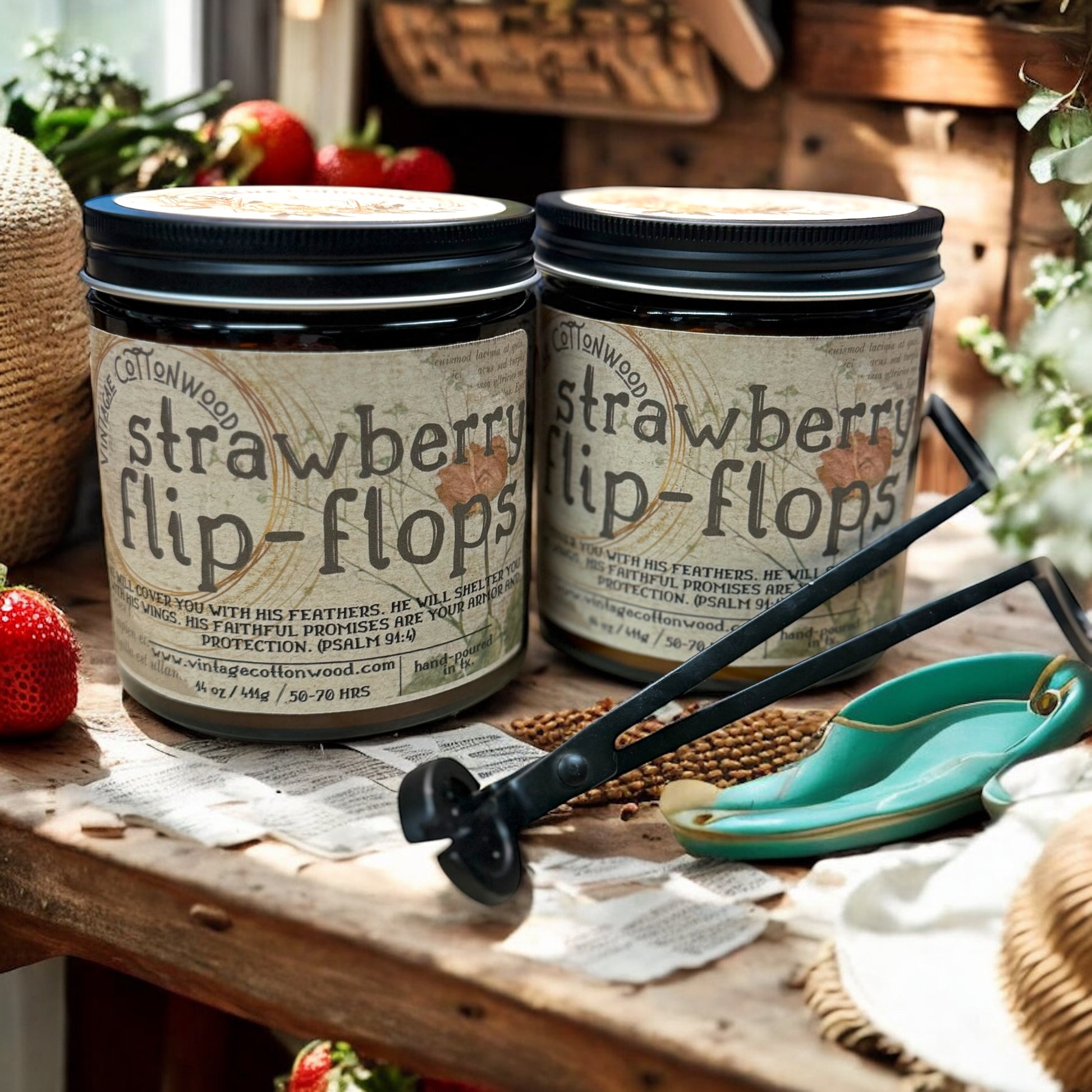Strawberry Flip Flops - Vintage Cottonwood
