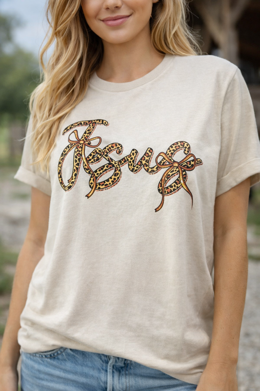 Jesus/Leopard Tee