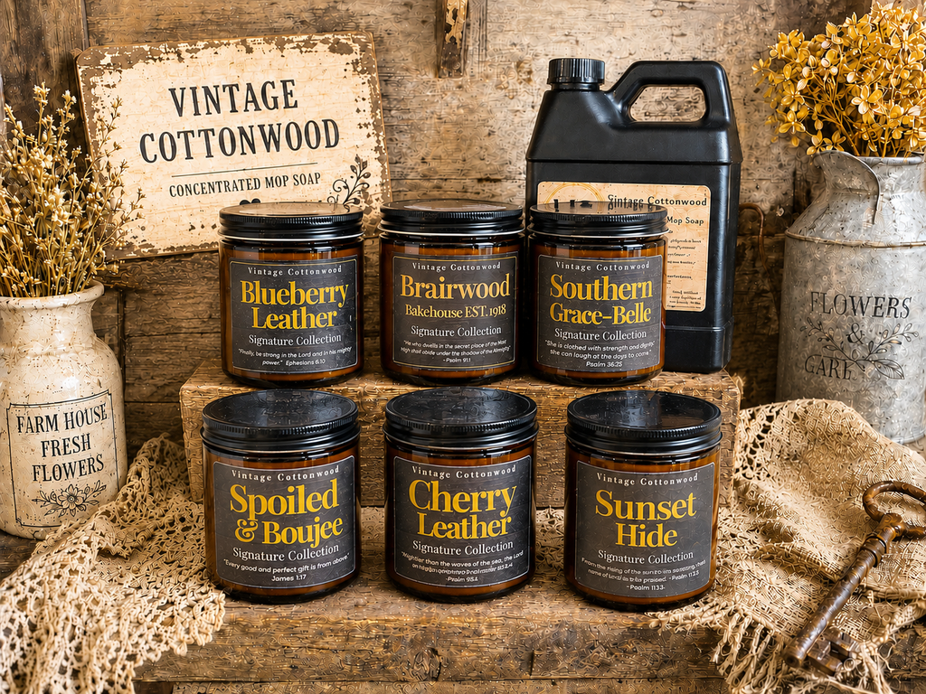 8 oz Luxury Candle - Vintage Cottonwood