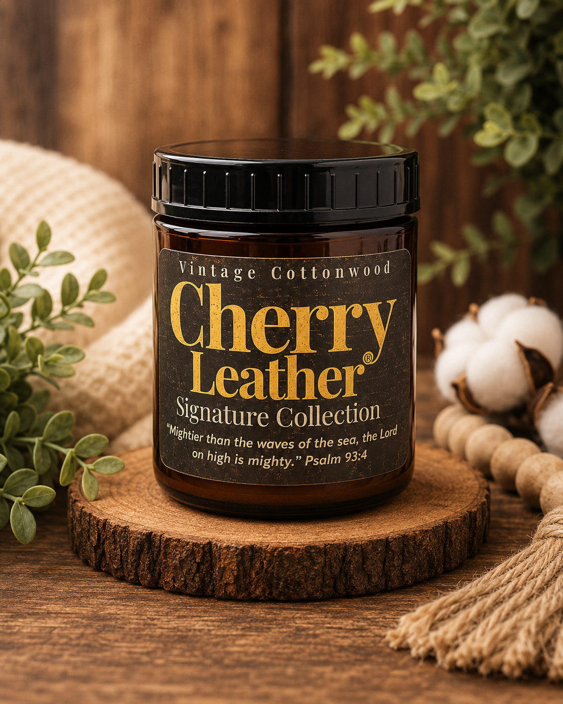 8 oz Luxury Candle - Vintage Cottonwood