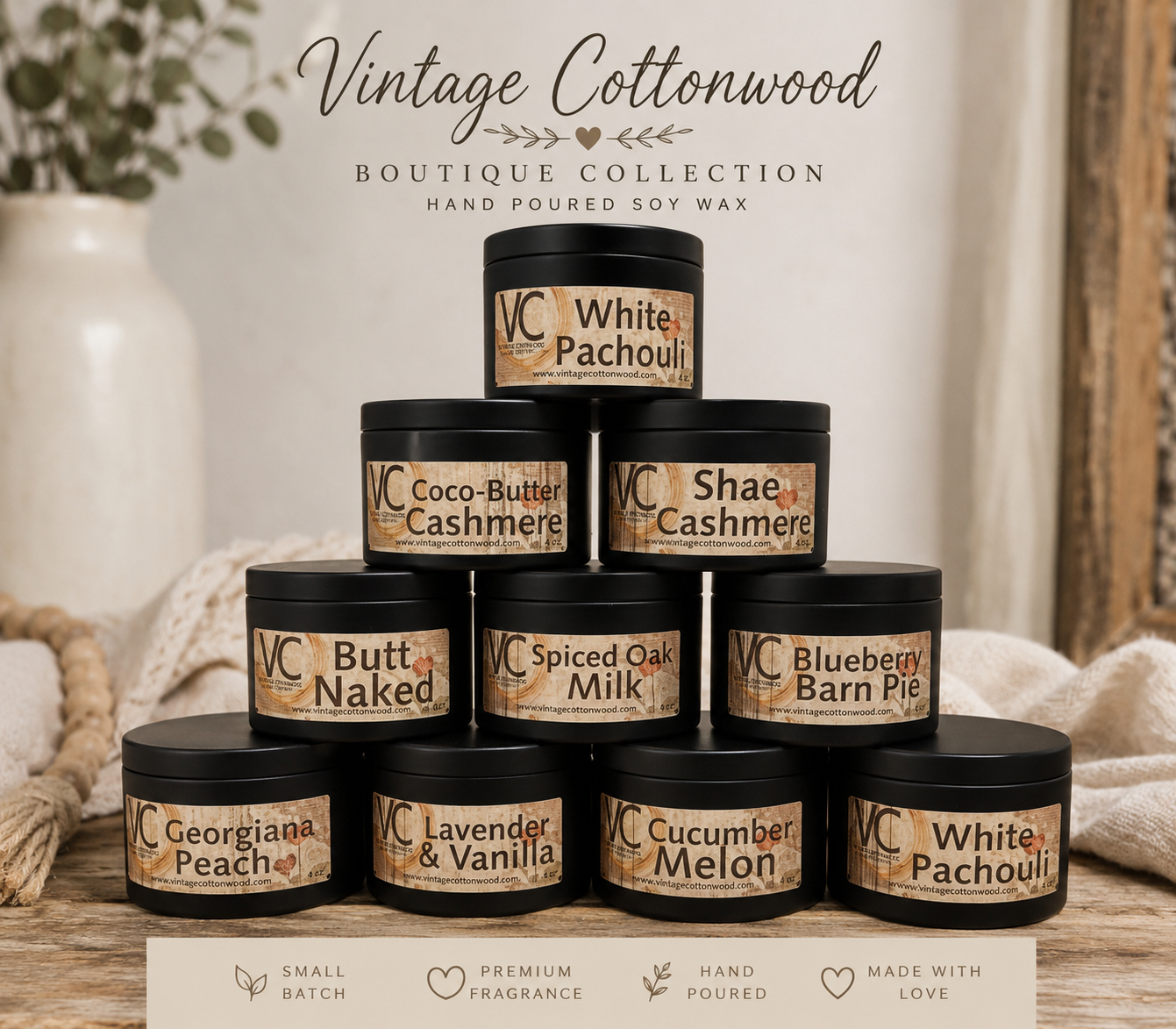 Cottonwood Mini Candles 4 oz.