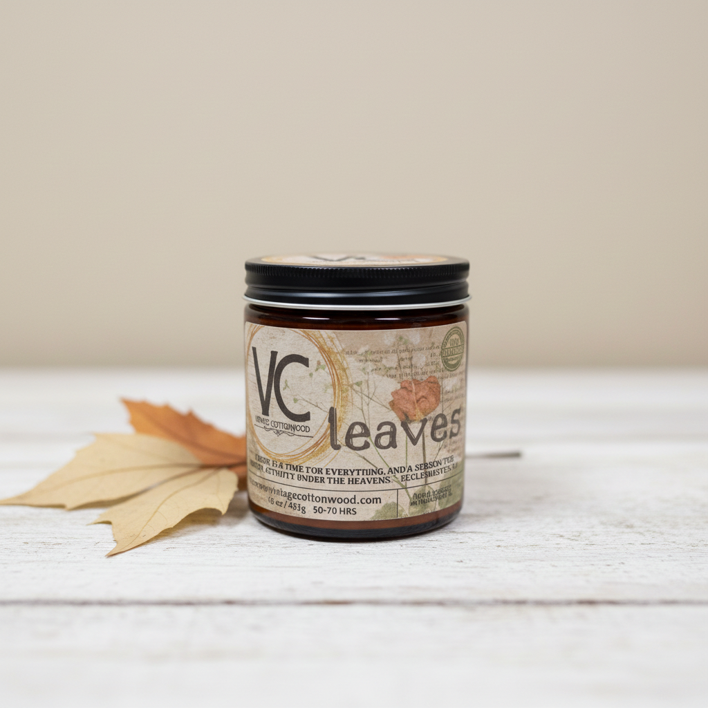 Leaves Candle
