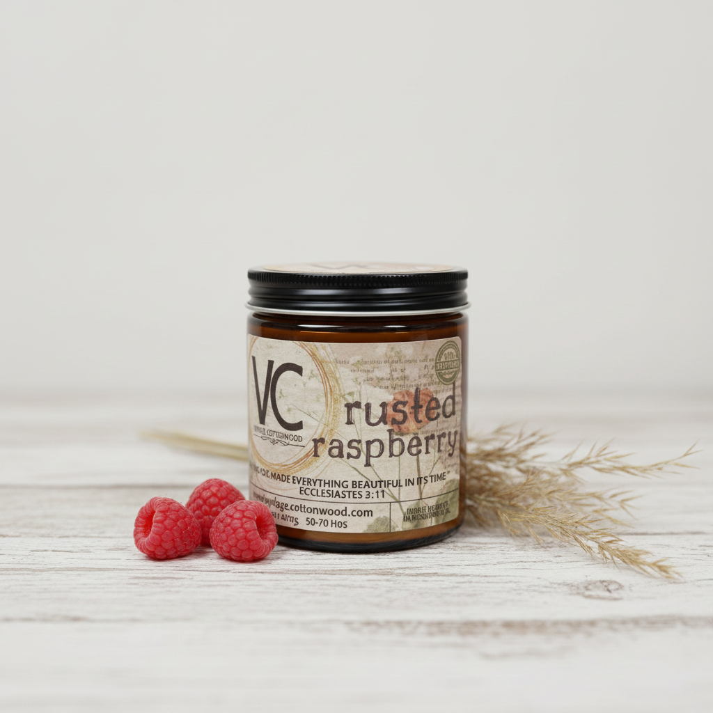 Rustic Raspberry Candle
