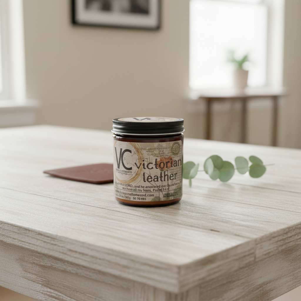 Victorian Leather Candle