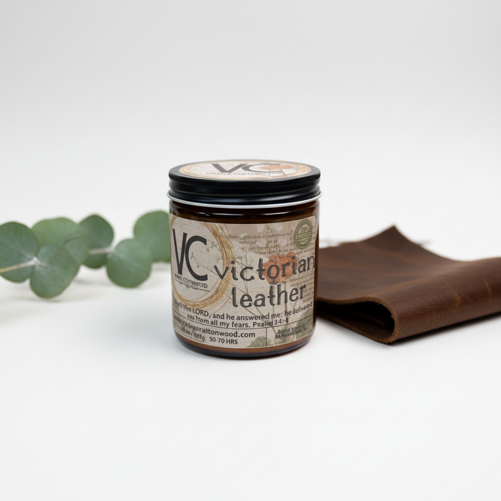 Victorian Leather Candle