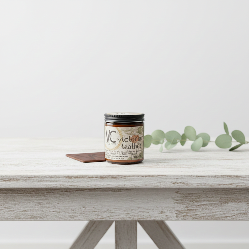 Victorian Leather Candle