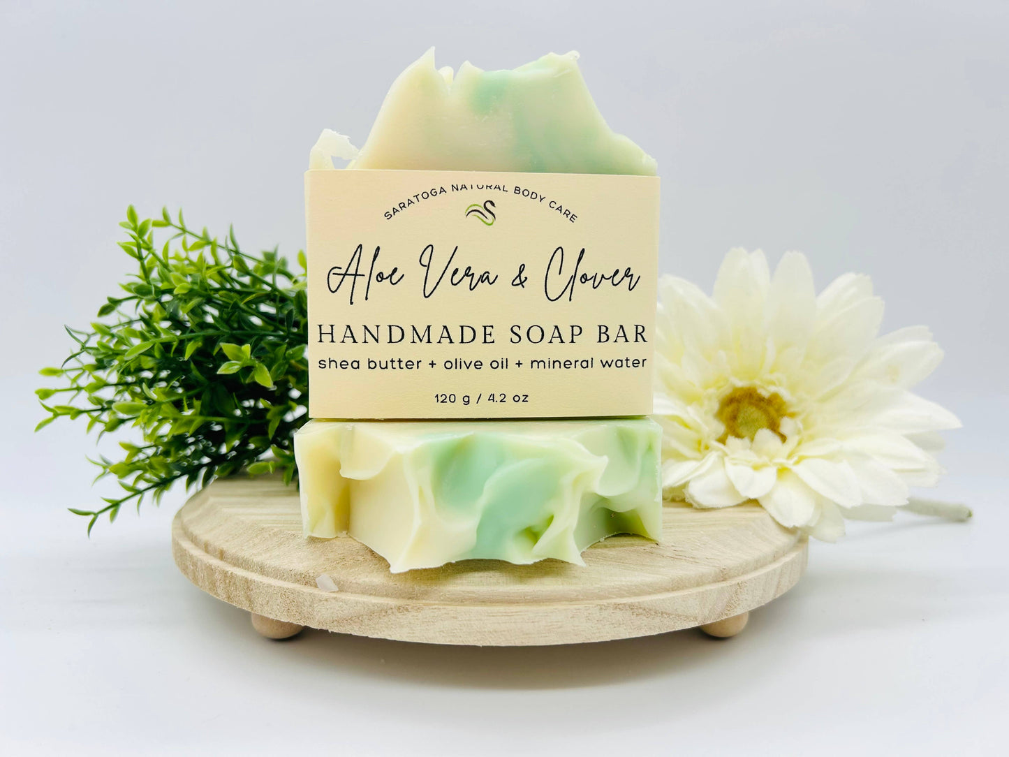 Aloe Vera Clover Handmade Soap Bar