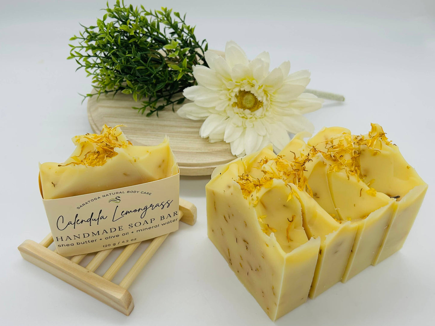 Calendula Lemongrass Handmade Vegan Soap Bar