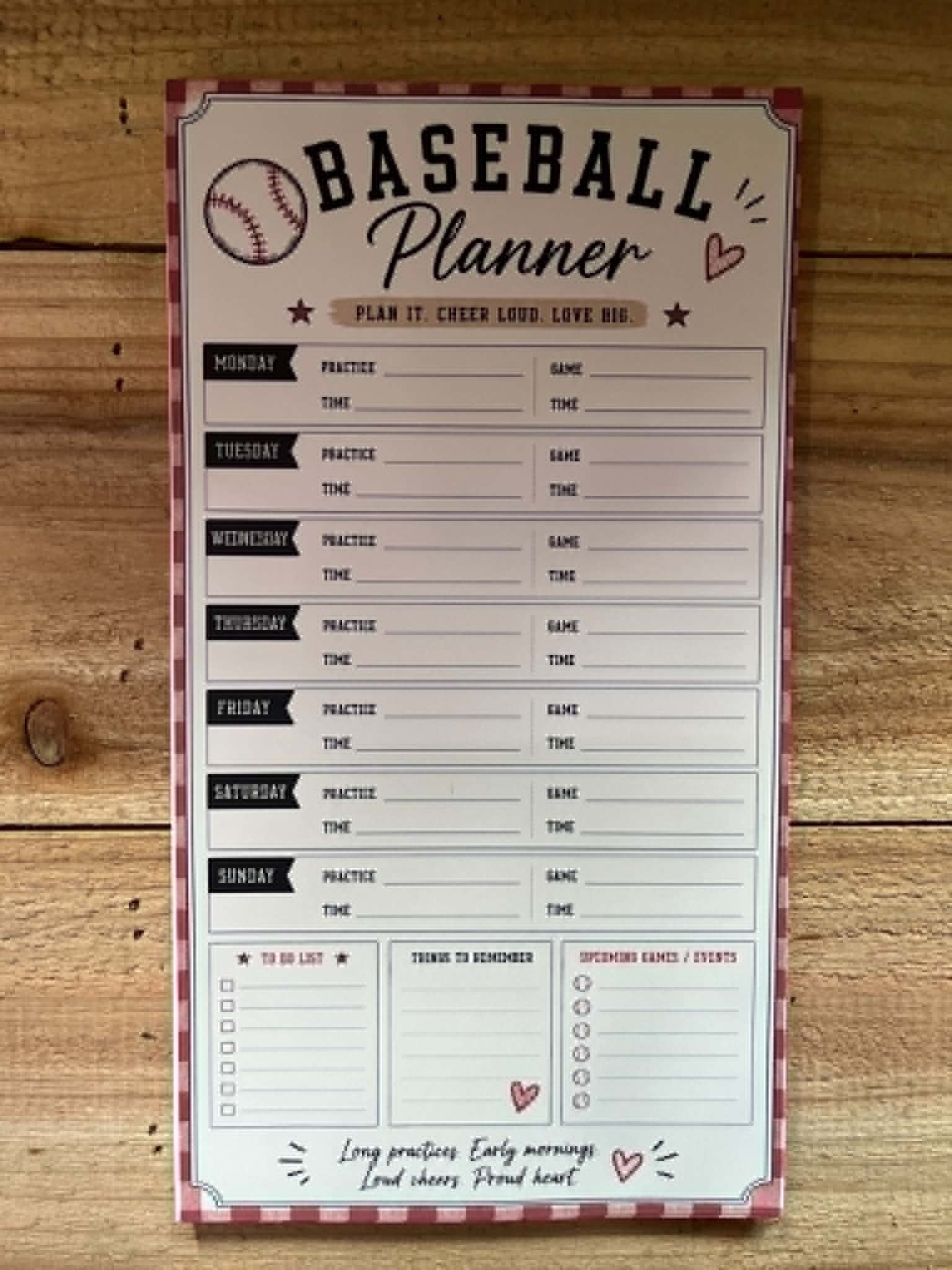 Baseball Planner