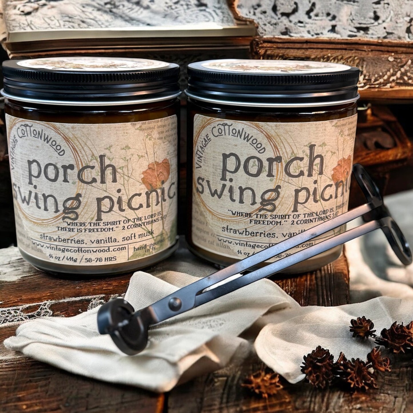 Porch Swing Picnic - Vintage Cottonwood