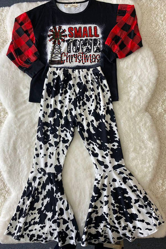 Small Town Christmas Flare Set – Girls 2-Piece - Vintage Cottonwood