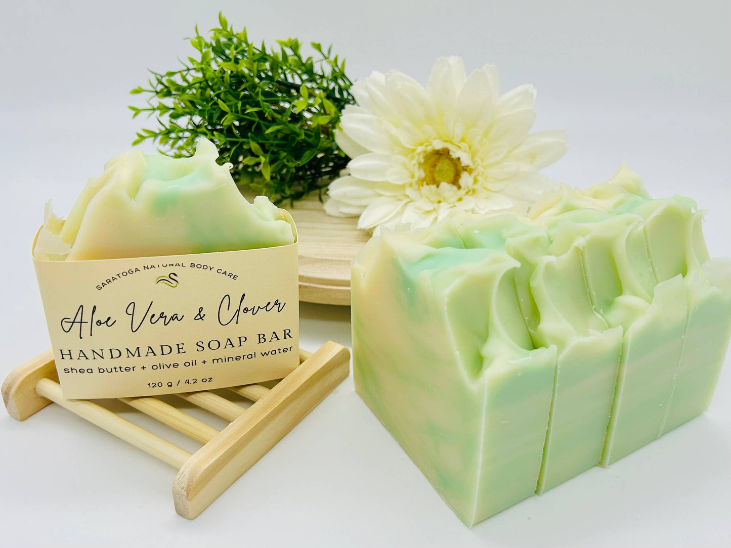 Aloe Vera Clover Handmade Soap Bar