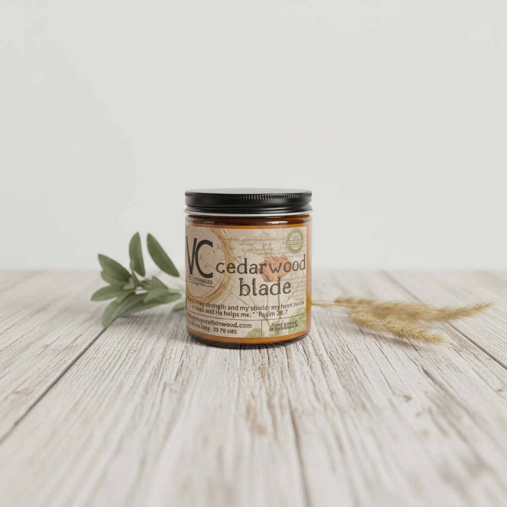 Cedarwood Blade Candle