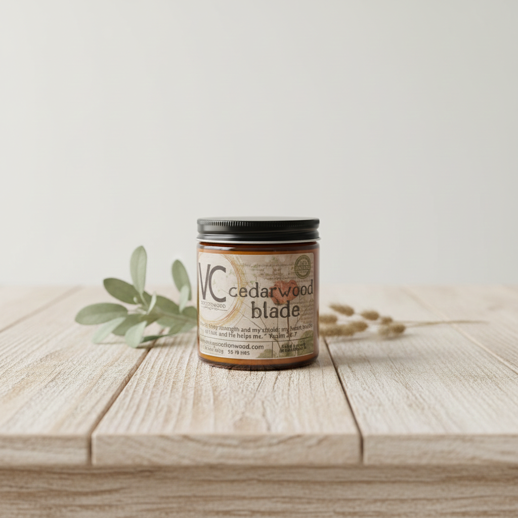 Cedarwood Blade Candle