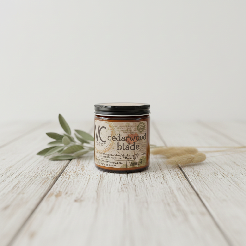 Cedarwood Blade Candle