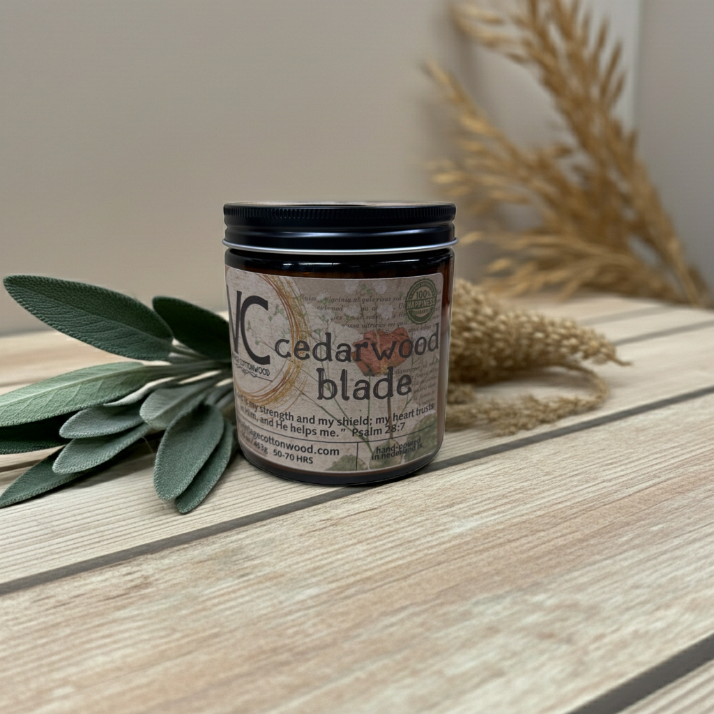 Cedarwood Blade Candle