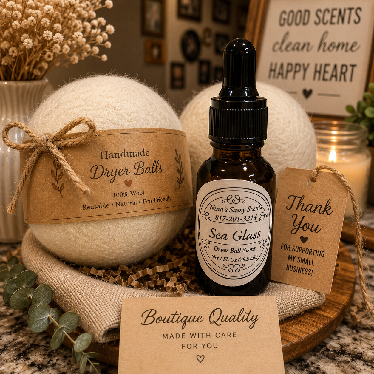 Dryer Balls- Nina's Sassy Scents