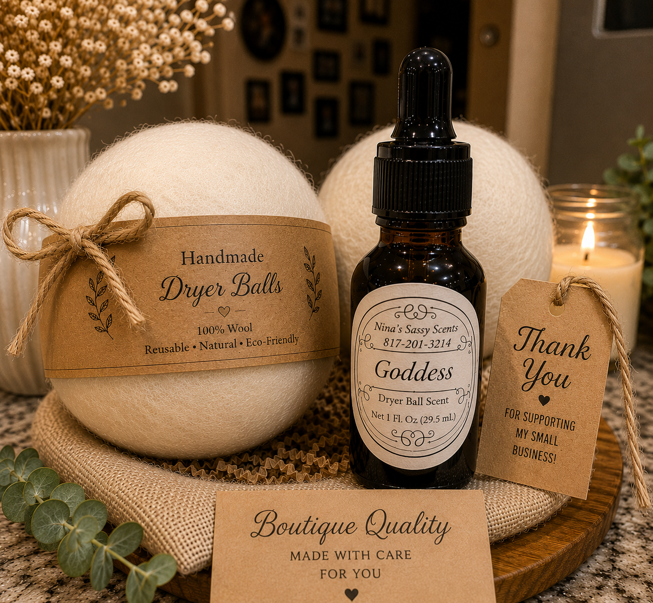 Dryer Balls- Nina's Sassy Scents