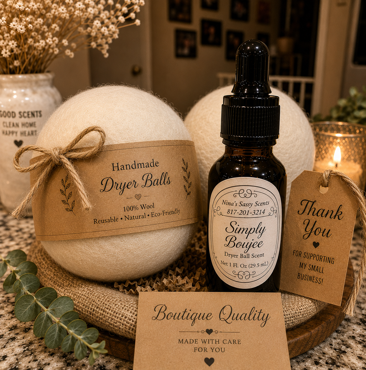 Dryer Balls- Nina's Sassy Scents