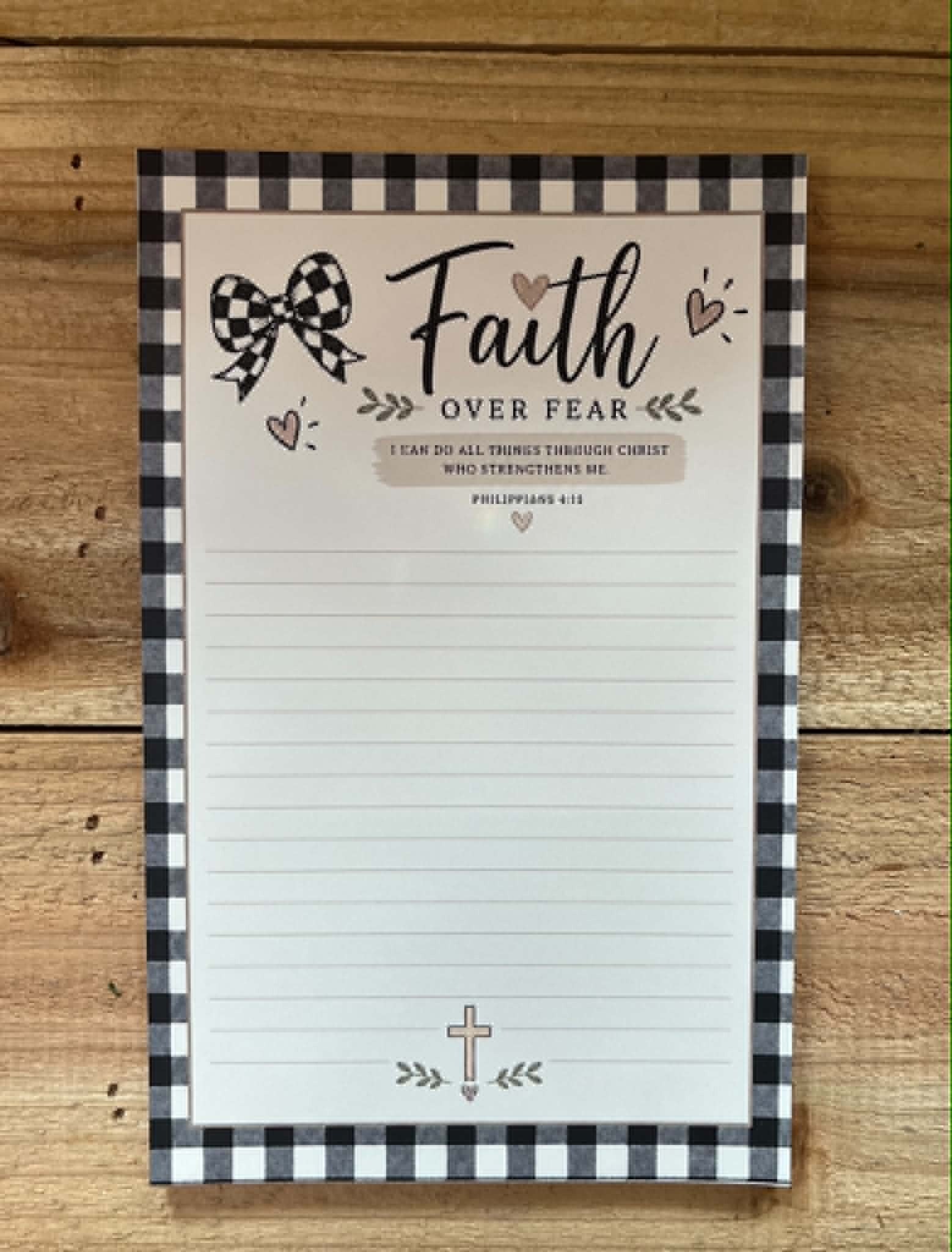 Faith Over Fear Notepad
