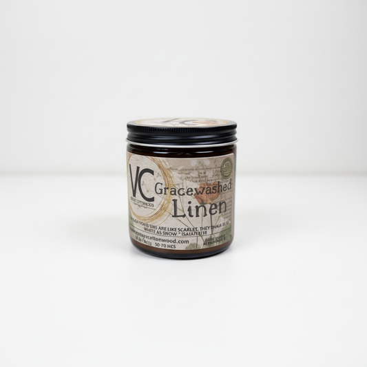 Gracewashed Linen Candle