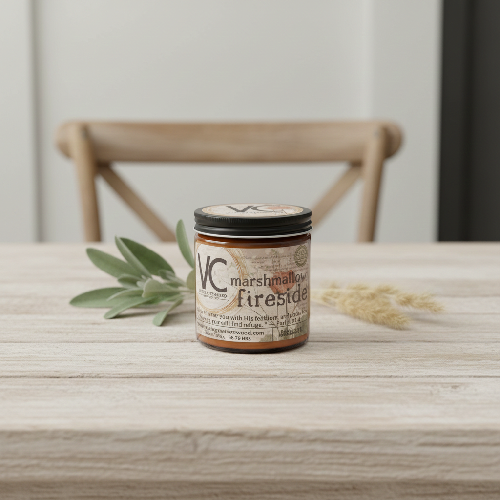 Marshmallow Fireside Candle