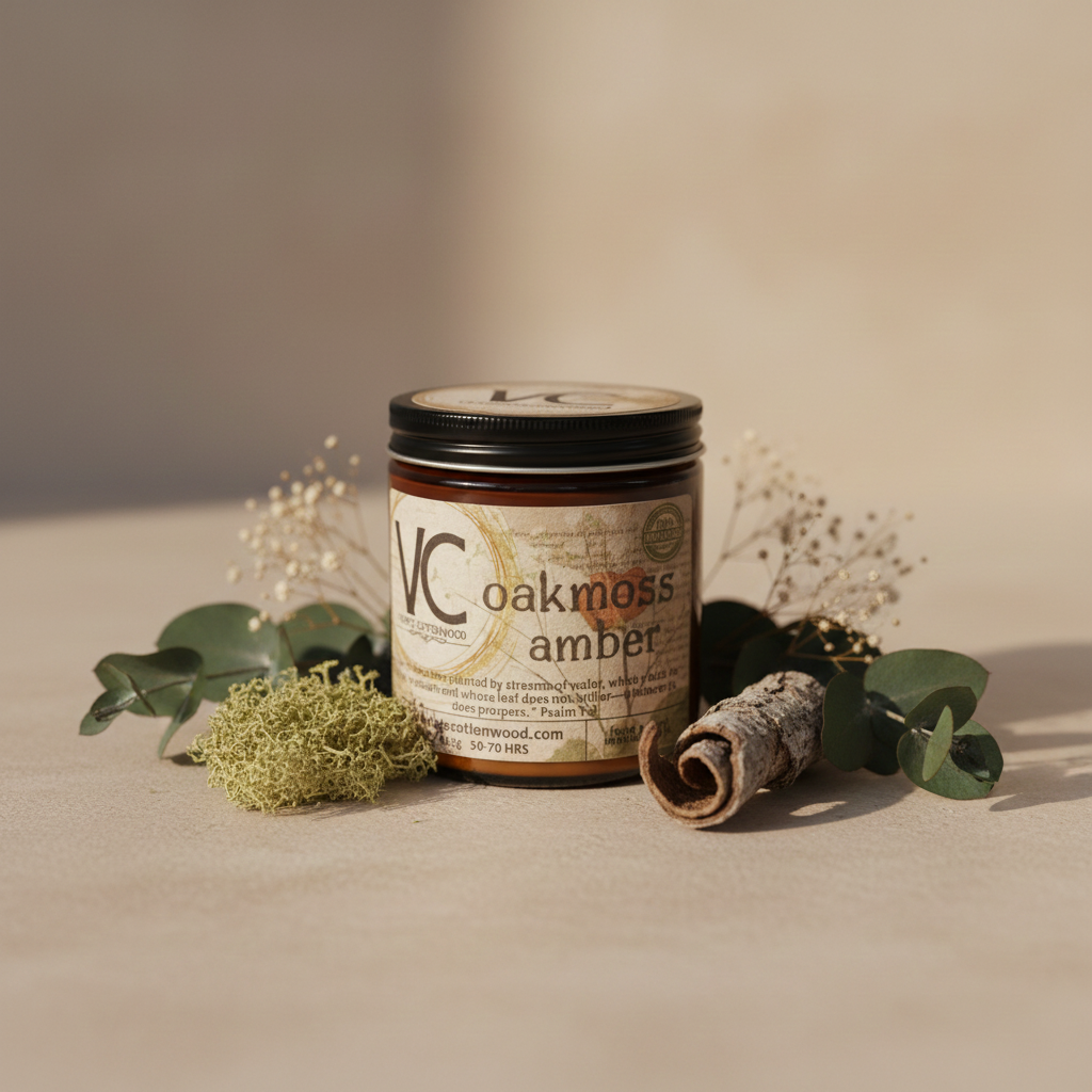 Oakmoss Amber Candle