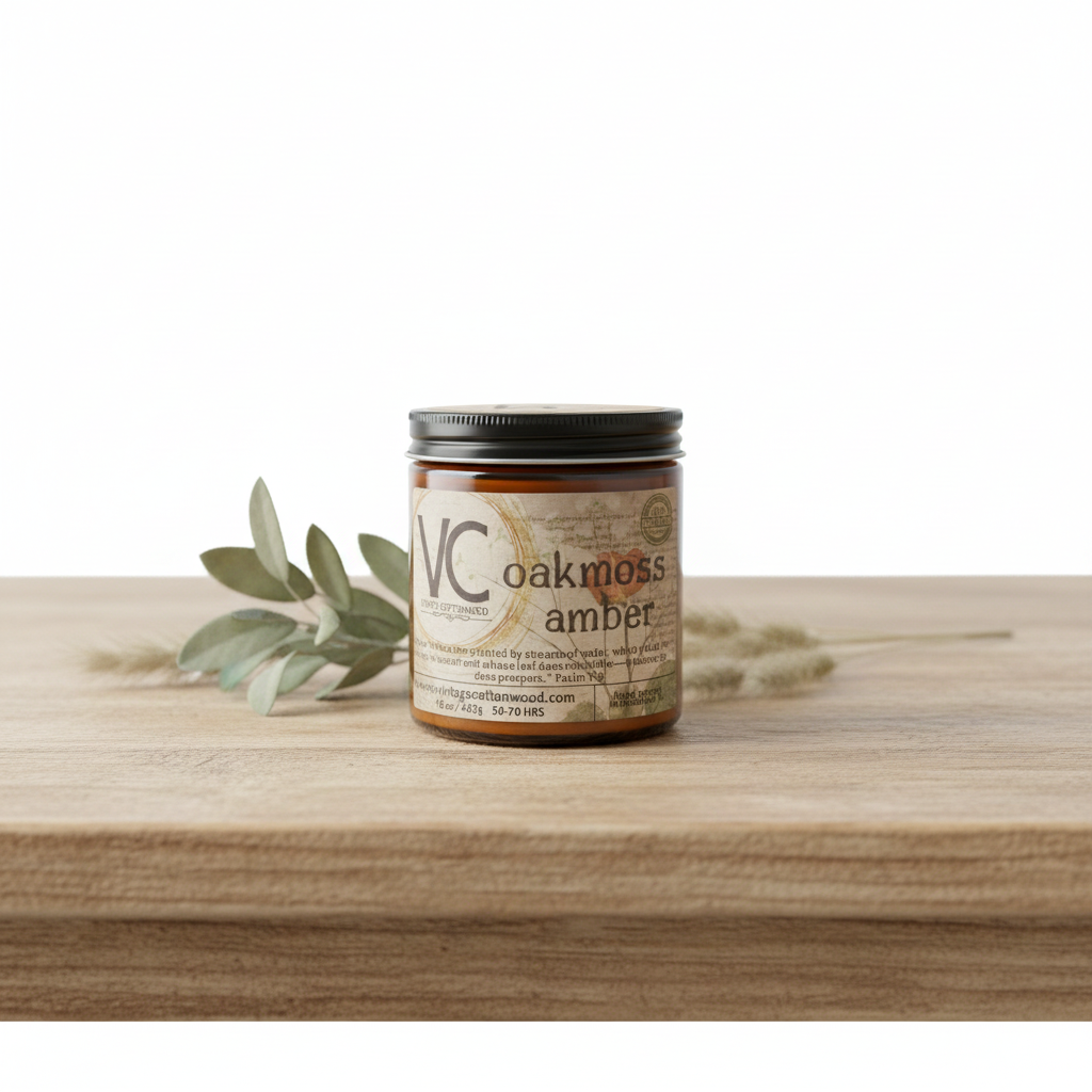 Oakmoss Amber Candle