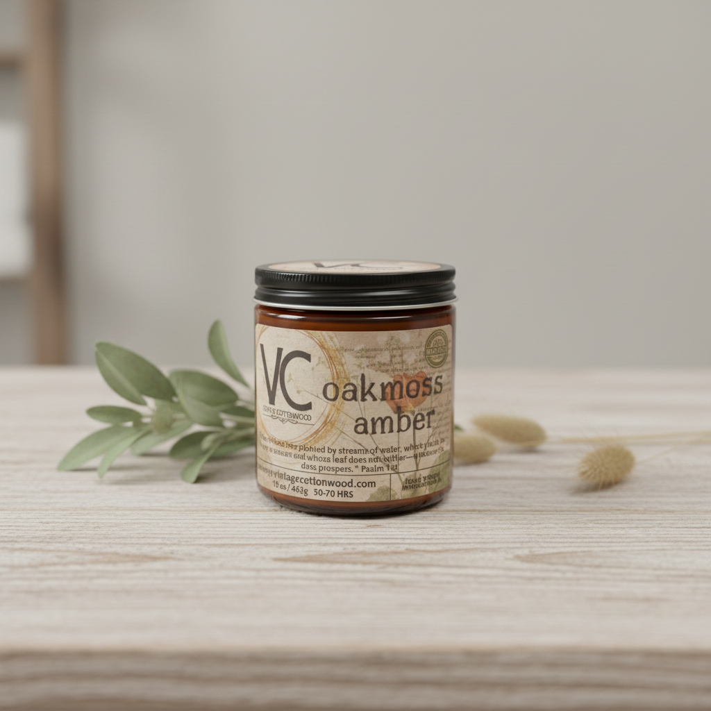 Oakmoss Amber Candle