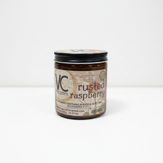 Rustic Raspberry Candle
