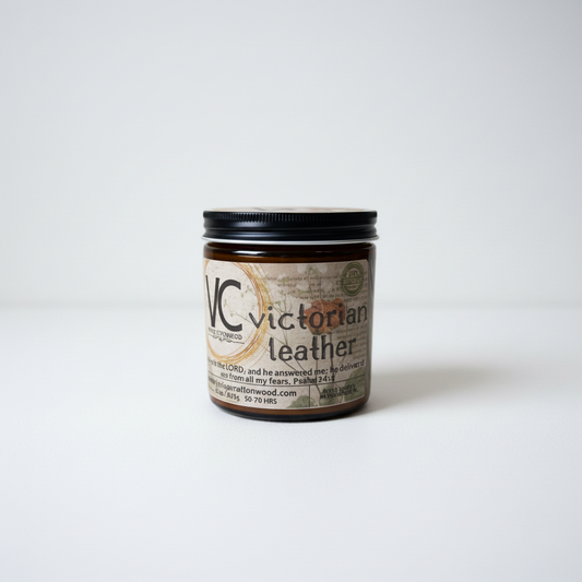 Victorian Leather Candle